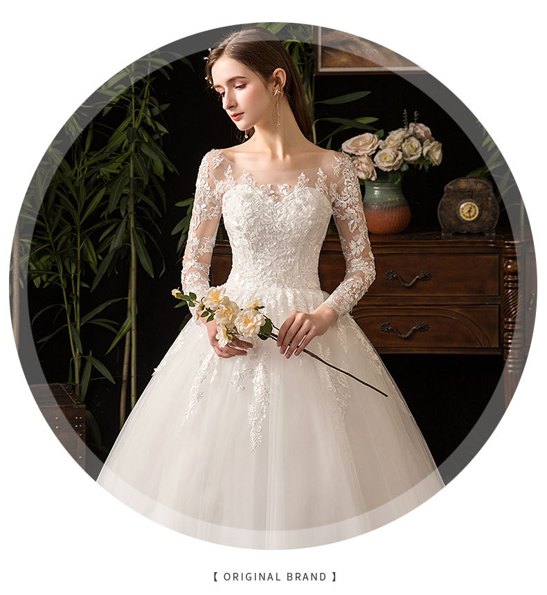  Bridal wedding dress Romantic Sweet Elegant Princess Luxury Lace Wedding Dress